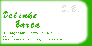 delinke barta business card